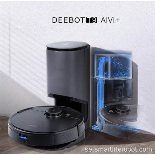 ECOVACS T9 AIVI + DeeBot Automatic Smart Robot Dammsugare